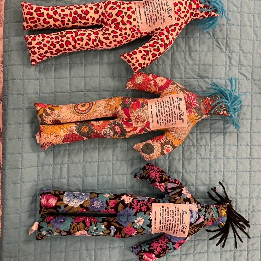 Dammit Dolls Lot — Floral, Leopard & Black Floral Prints - Picture 2 of 3